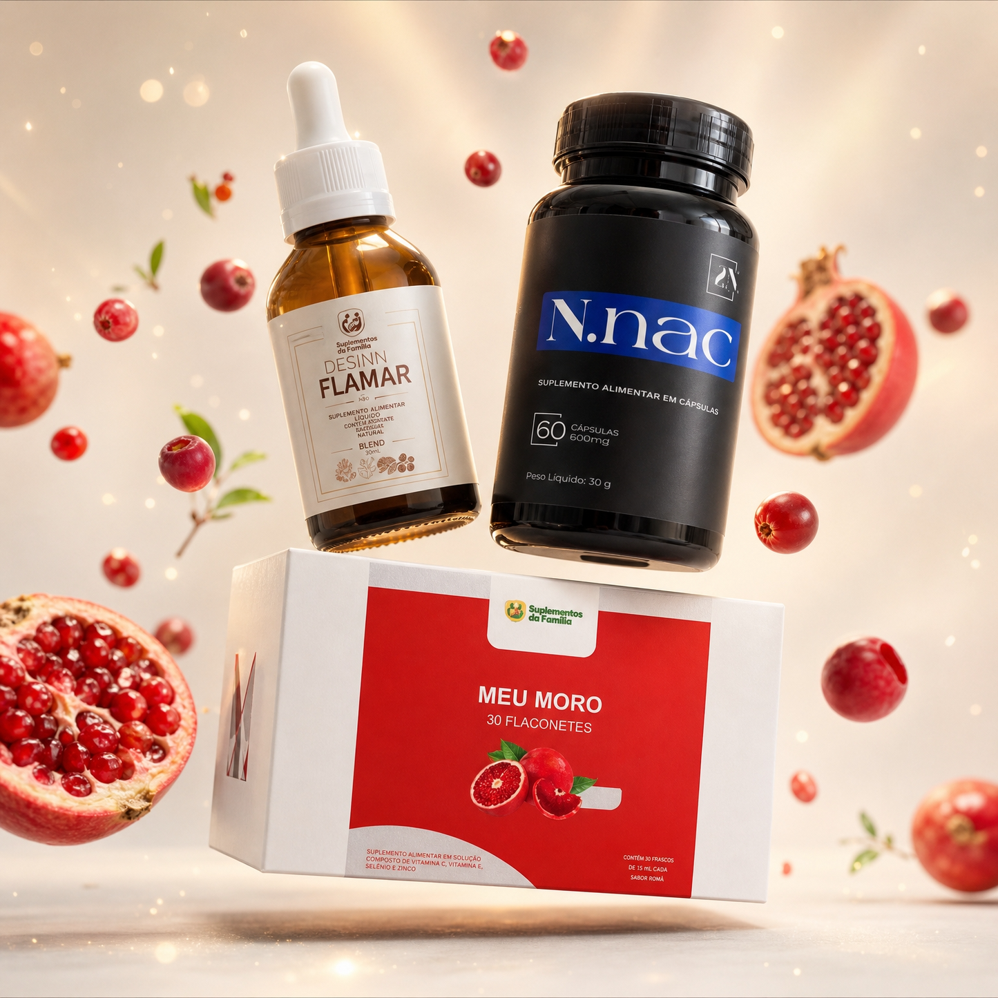 Kit Meu Moro – Desinchar e Recomeçar | NAC + Desinflamar + Shot Laranja Moro