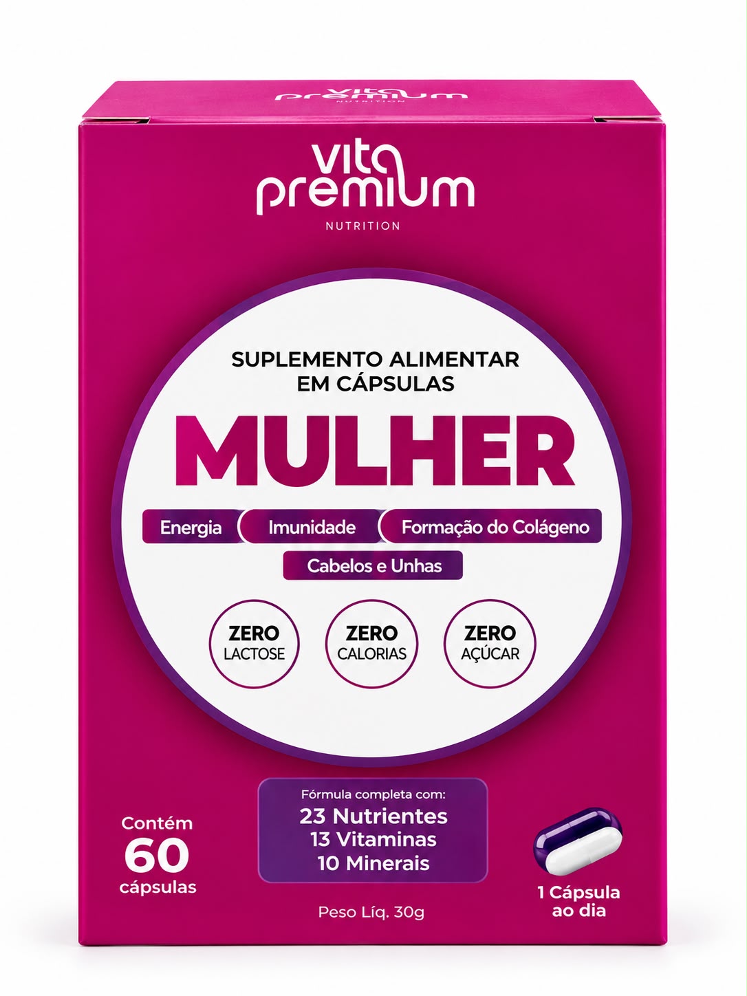 Multivitamínico mulher com 23 Nutrientes