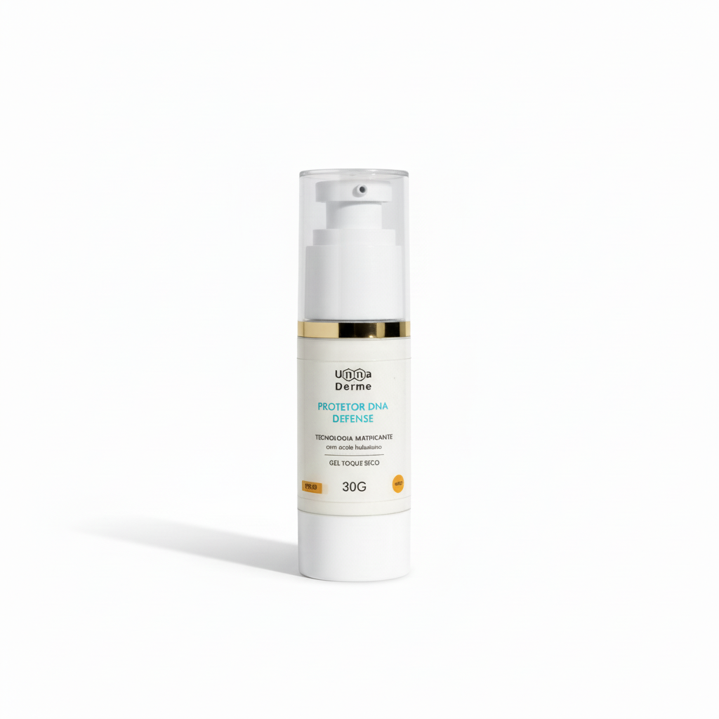 Protetor Solar DNA Defense - fundo branco puro