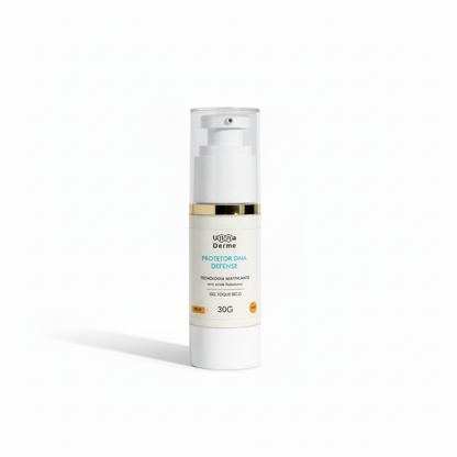 Protetor Solar DNA Defense - fundo branco puro