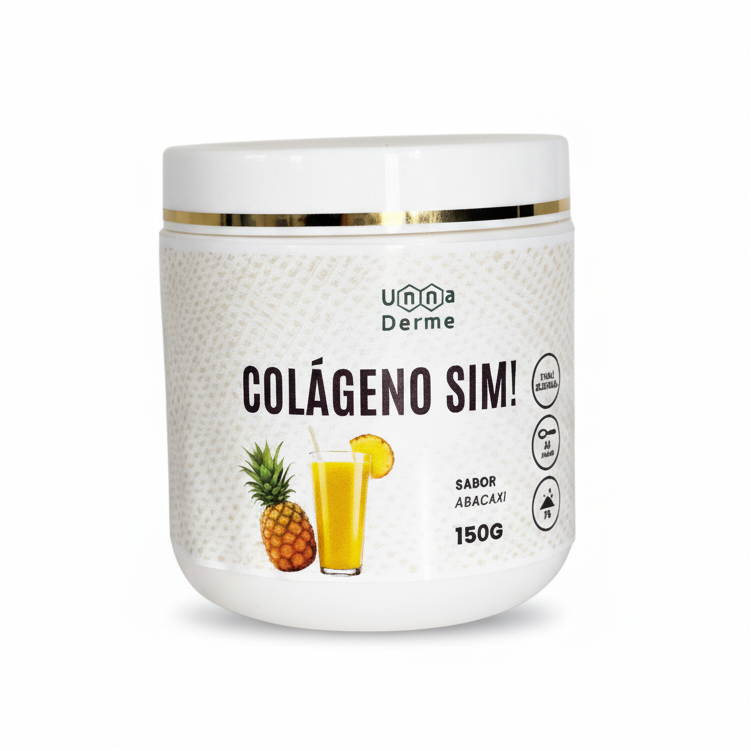 Colágeno Vasos - fundo branco puro