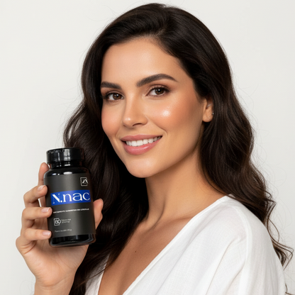 Mulher radiante com N.NAC