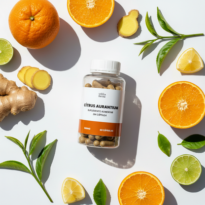 Citrus Aurantium - flat lay cítrico